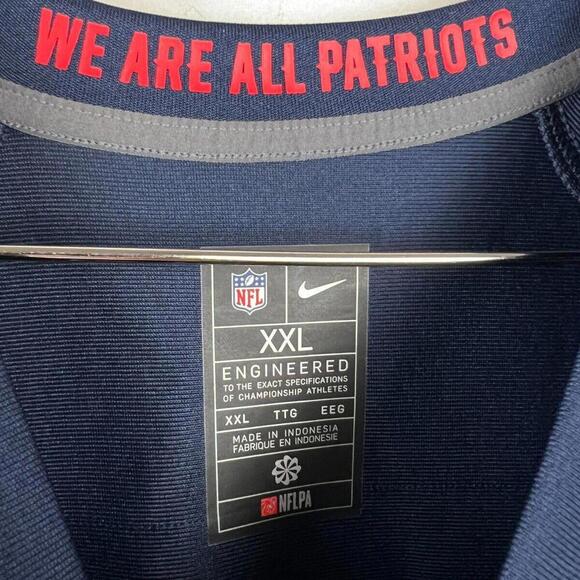 Mens #81. Randy Moss Patriots Jersey-Navy Stitched Jersey new - size 2XL - Picture 6 of 8